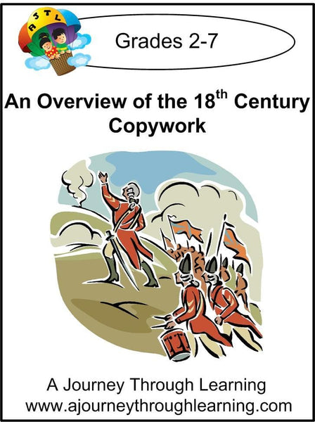 An Overview of the 18th Century Copywork (printed letters) - A Journey Through Learning Lapbooks 