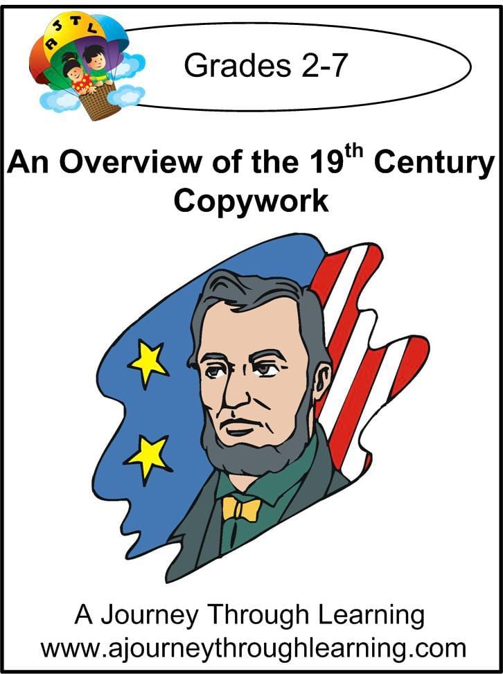 An Overview of the 19th Century Copywork (printed letters) - A Journey Through Learning Lapbooks 