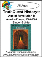 Age of Revolution Book 1 Supplements Made for TruthQuest History - A Journey Through Learning Lapbooks