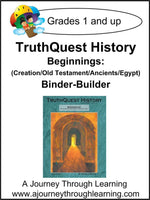 Beginnings (Creation/Old Testament/Ancients/Egypt) Supplements Made for TruthQuest History - A Journey Through Learning Lapbooks 
