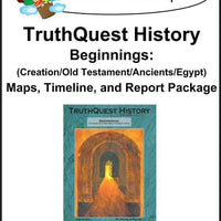 Beginnings (Creation/Old Testament/Ancients/Egypt) Supplements Made for TruthQuest History - A Journey Through Learning Lapbooks 