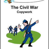 Civil War Copywork (printed letters) - A Journey Through Learning Lapbooks 