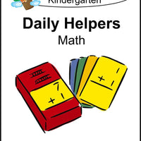 Daily Helper Kindergarten Math Lapbook - A Journey Through Learning Lapbooks 