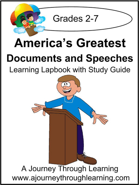 America's Greatest Documents and Speeches Lapbook with Study Guide - A Journey Through Learning Lapbooks 
