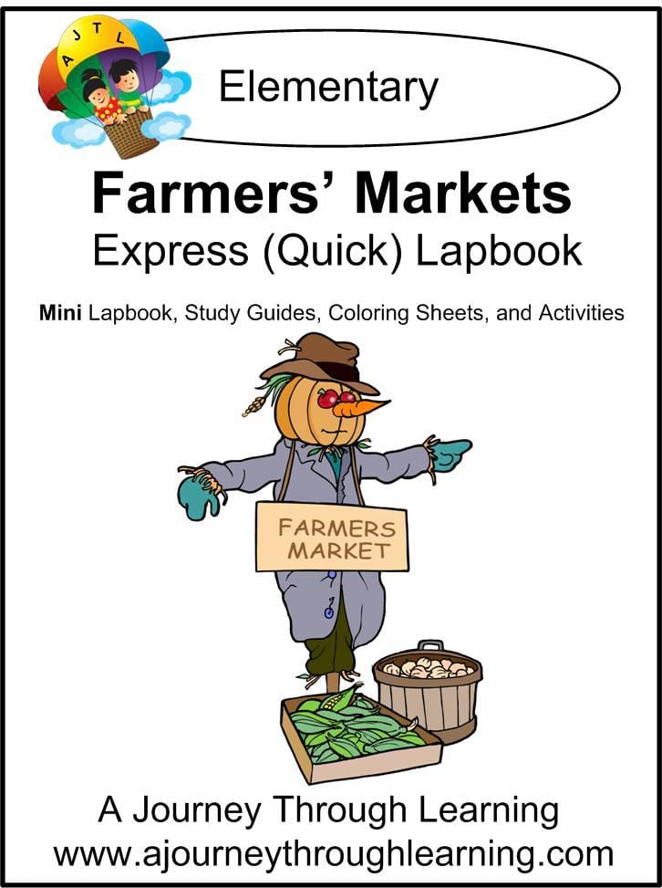 Farmers Market Express Lapbook - A Journey Through Learning Lapbooks 
