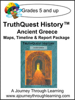 Ancient Greece Supplements Made for TruthQuest History - A Journey Through Learning Lapbooks