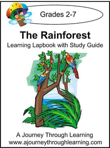 Rainforest Lapbook with Study Guide - A Journey Through Learning Lapbooks 