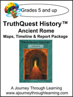 Ancient Rome Supplements Made for TruthQuest History - A Journey Through Learning Lapbooks