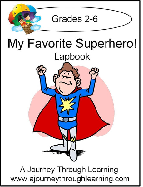 My Favorite Superhero Lapbook - A Journey Through Learning Lapbooks 