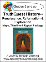 Renaissance/Reformation/Exploration Supplements Made for TruthQuest History - A Journey Through Learning Lapbooks