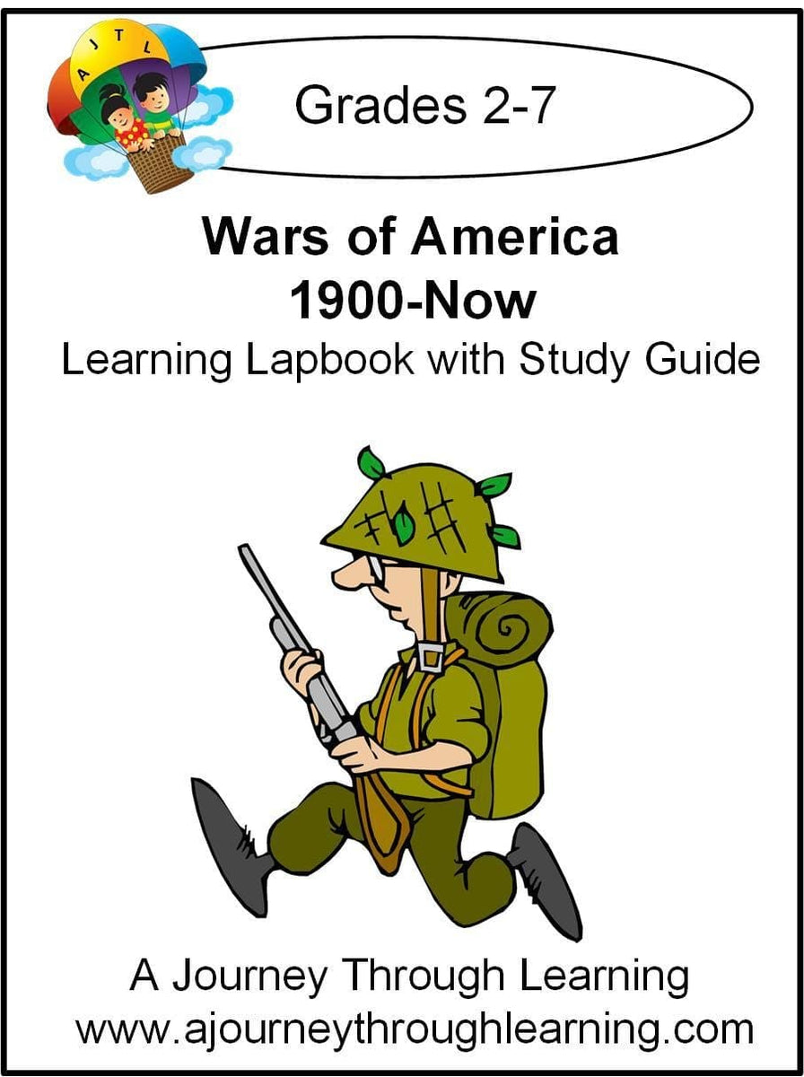 Wars of America 1900-Now Lapbook with Study Guide | A Journey Through ...