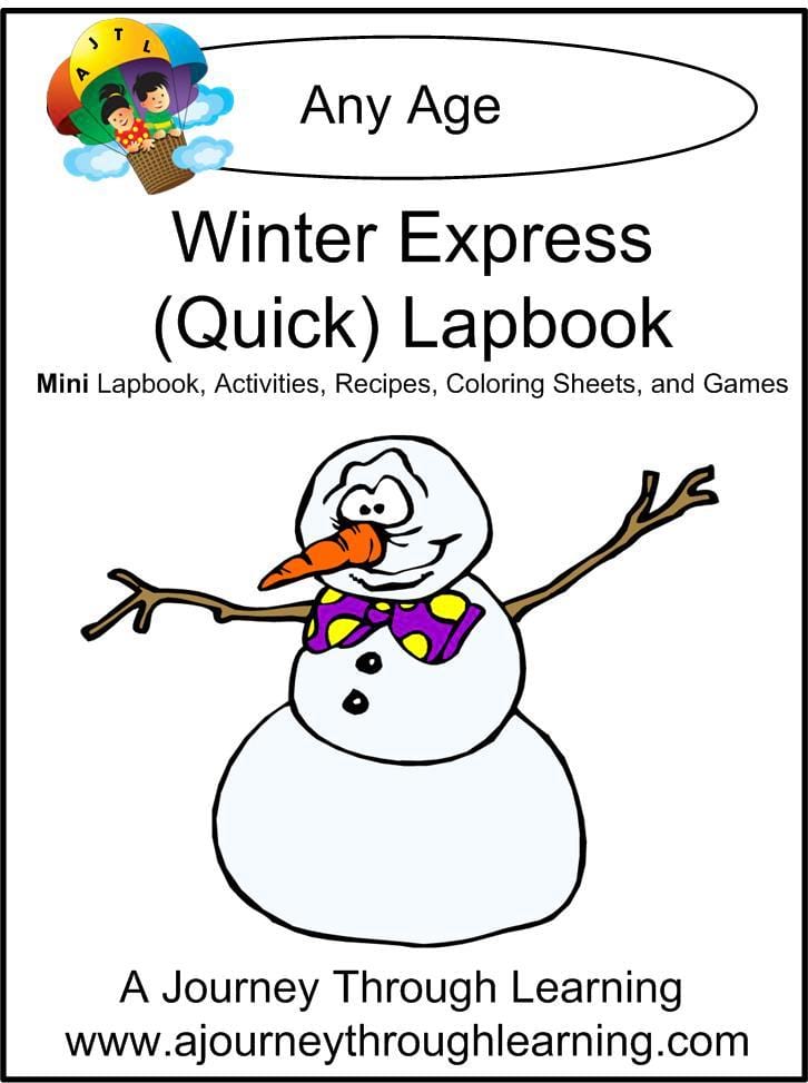 Winter Express Lapbook - A Journey Through Learning Lapbooks 