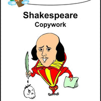 William Shakespeare Copywork (printed letters) - A Journey Through Learning Lapbooks 