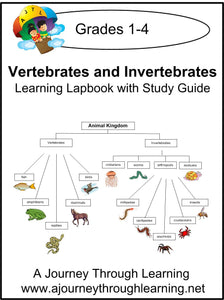 Vertebrates and Invertebrates Lapbook with Study Guide