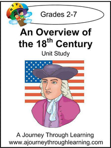An Overview of the 18th Century Unit Study - A Journey Through Learning Lapbooks 