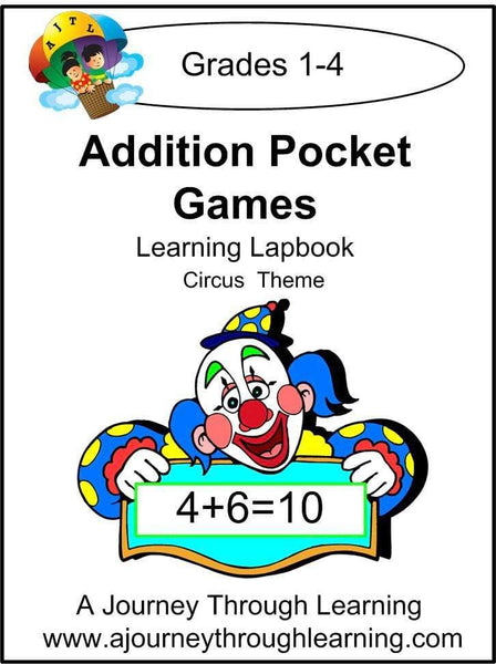 Addition Pockets Lapbook - A Journey Through Learning Lapbooks 
