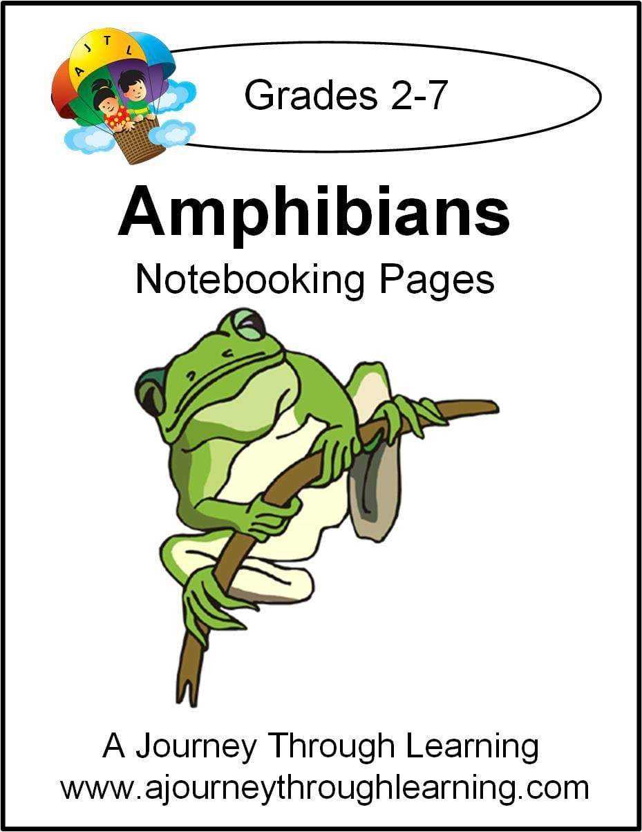 Amphibians Notebooking Pages - A Journey Through Learning Lapbooks 