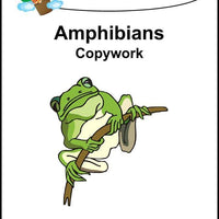 Amphibians Copywork (printed letters) - A Journey Through Learning Lapbooks 
