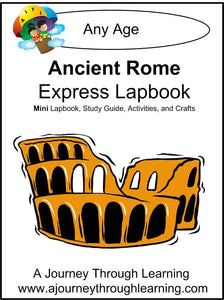Ancient Rome Express Lapbook - A Journey Through Learning Lapbooks 