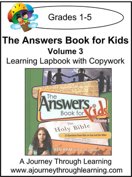 New Leaf Press-The Answers Book for Kids Volume 3 Lapbook - A Journey Through Learning Lapbooks 