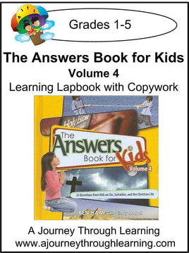 New Leaf Press-The Answers Book for Kids Volume 4 Lapbook - A Journey Through Learning Lapbooks 