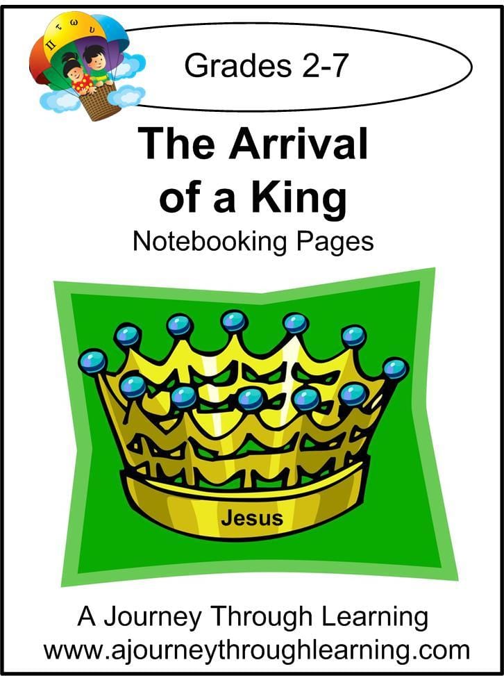 Jesus-Arrival of a King Notebooking Pages - A Journey Through Learning Lapbooks 