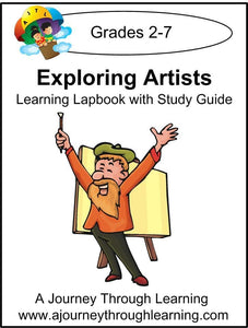 Exploring Artists Lapbook with Study Guide - A Journey Through Learning Lapbooks 