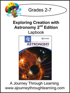 Exploring Creation with Astronomy 2nd Edition-Jeannie Fulbright/Apologia Lapbook - A Journey Through Learning Lapbooks 