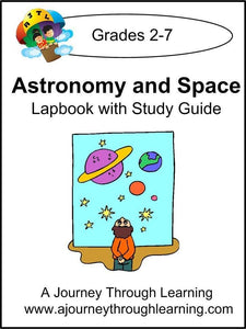 Astronomy and Space Lapbook with Study Guide - A Journey Through Learning Lapbooks 