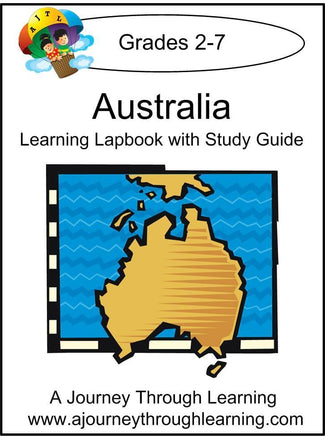 Australia Lapbook with Study Guide - A Journey Through Learning Lapbooks 