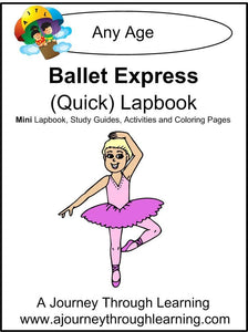 Ballet Express Lapbook - A Journey Through Learning Lapbooks 