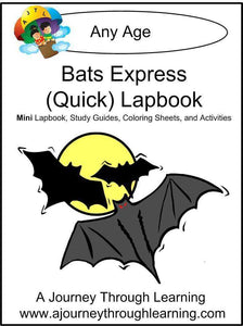 Bats Express Lapbook - A Journey Through Learning Lapbooks 