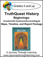 Beginnings (Creation/Old Testament/Ancients/Egypt) Supplements Made for TruthQuest History - A Journey Through Learning Lapbooks 
