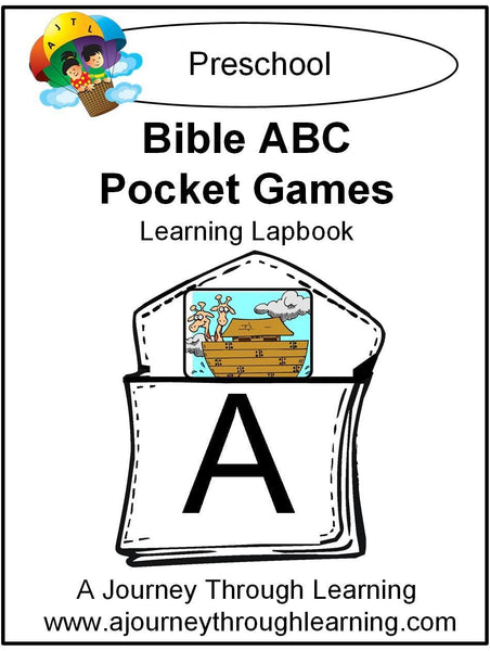 Bible ABC Pockets Lapbook - A Journey Through Learning Lapbooks 