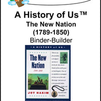 A History of Us Book 4- The New Nation Lapbook Binder-Builder - A Journey Through Learning Lapbooks 