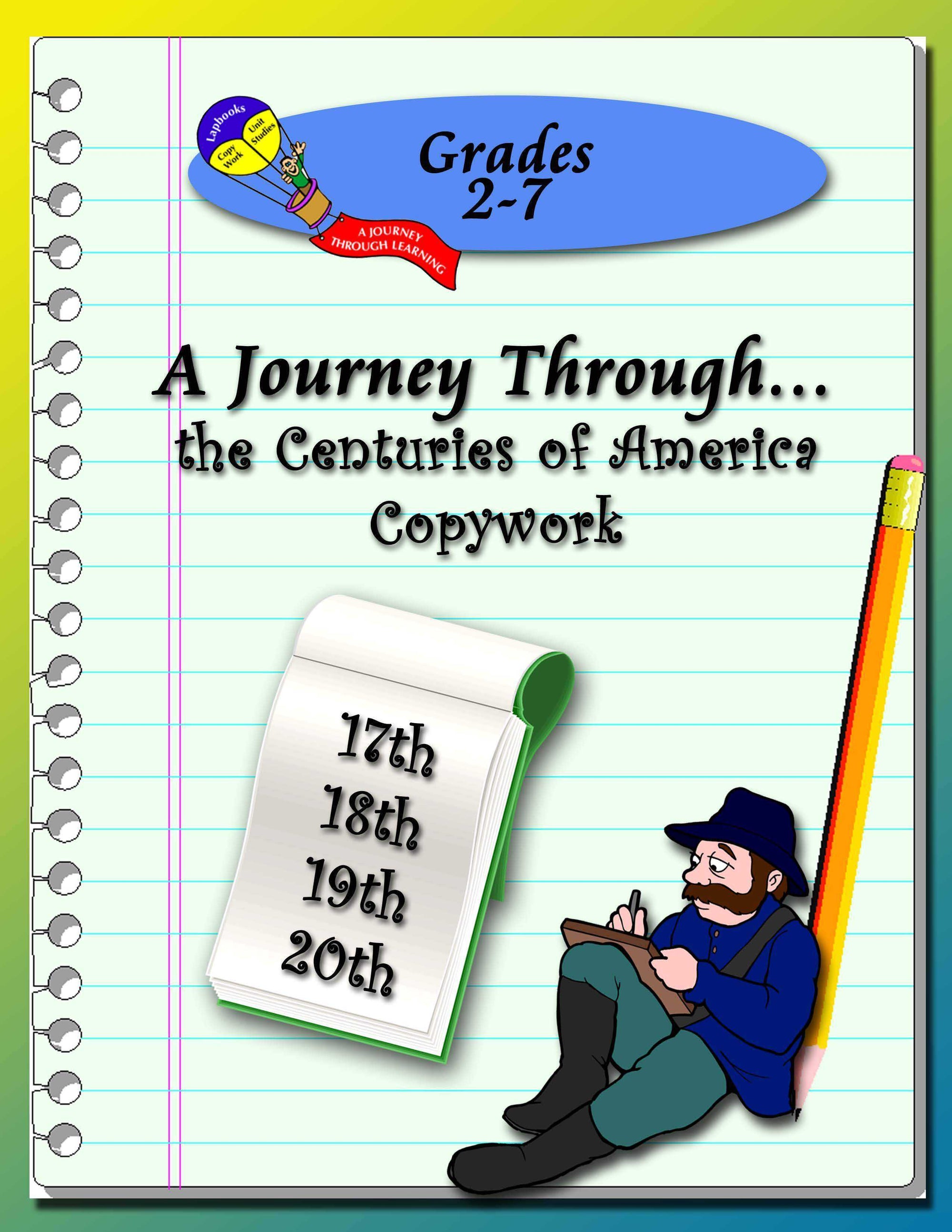Centuries of America (17th-20th) Copywork (printed letters) | A Journ ...