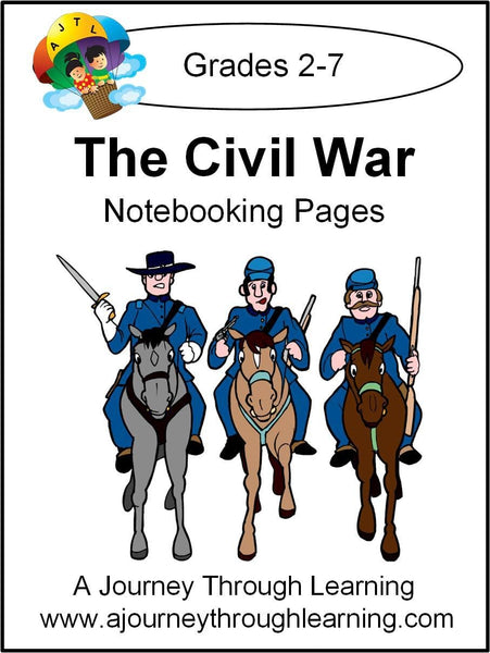 Civil War Notebooking Pages - A Journey Through Learning Lapbooks 