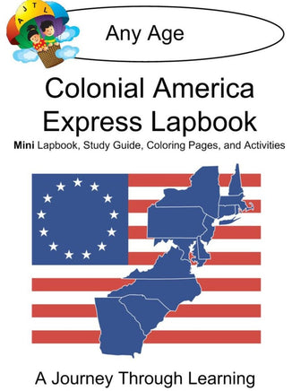 Colonial America Express Lapbook - A Journey Through Learning Lapbooks 