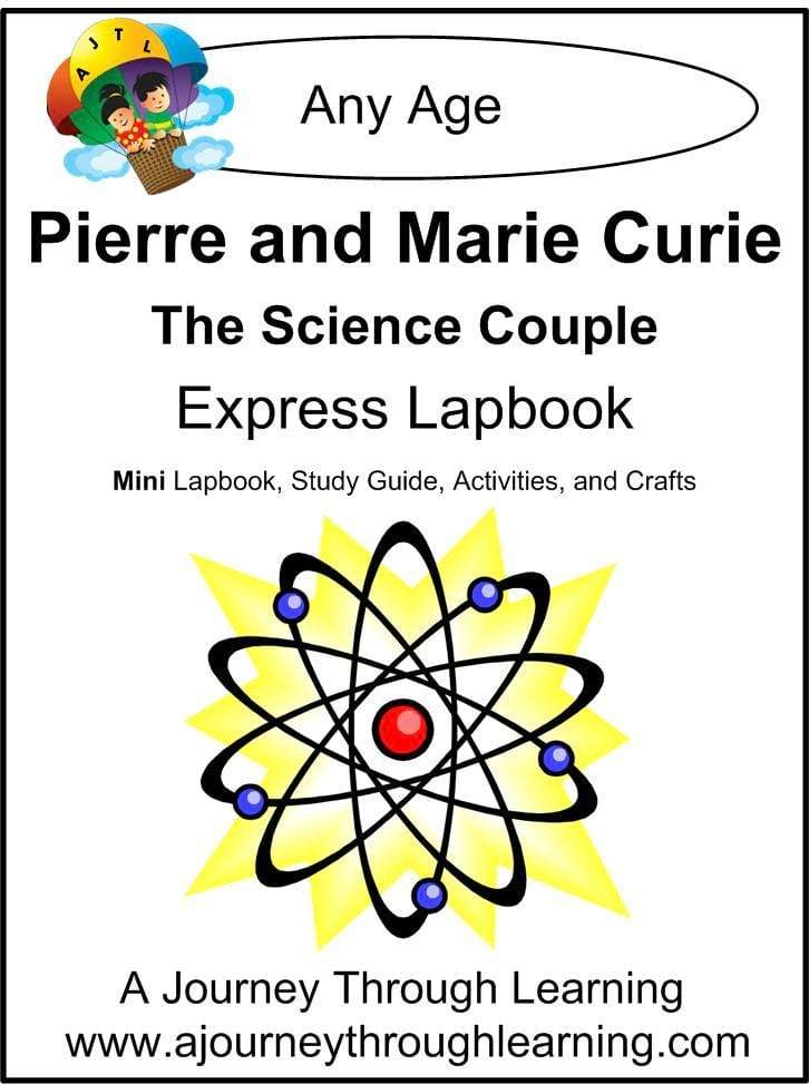 Pierre and Marie Curie Express Lapbook - A Journey Through Learning Lapbooks 