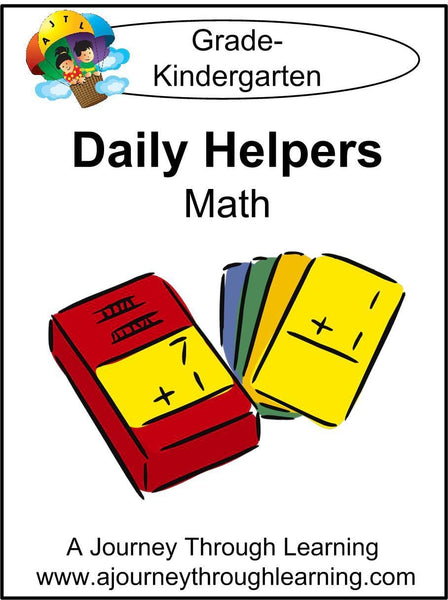 Daily Helper Kindergarten Math Lapbook - A Journey Through Learning Lapbooks 