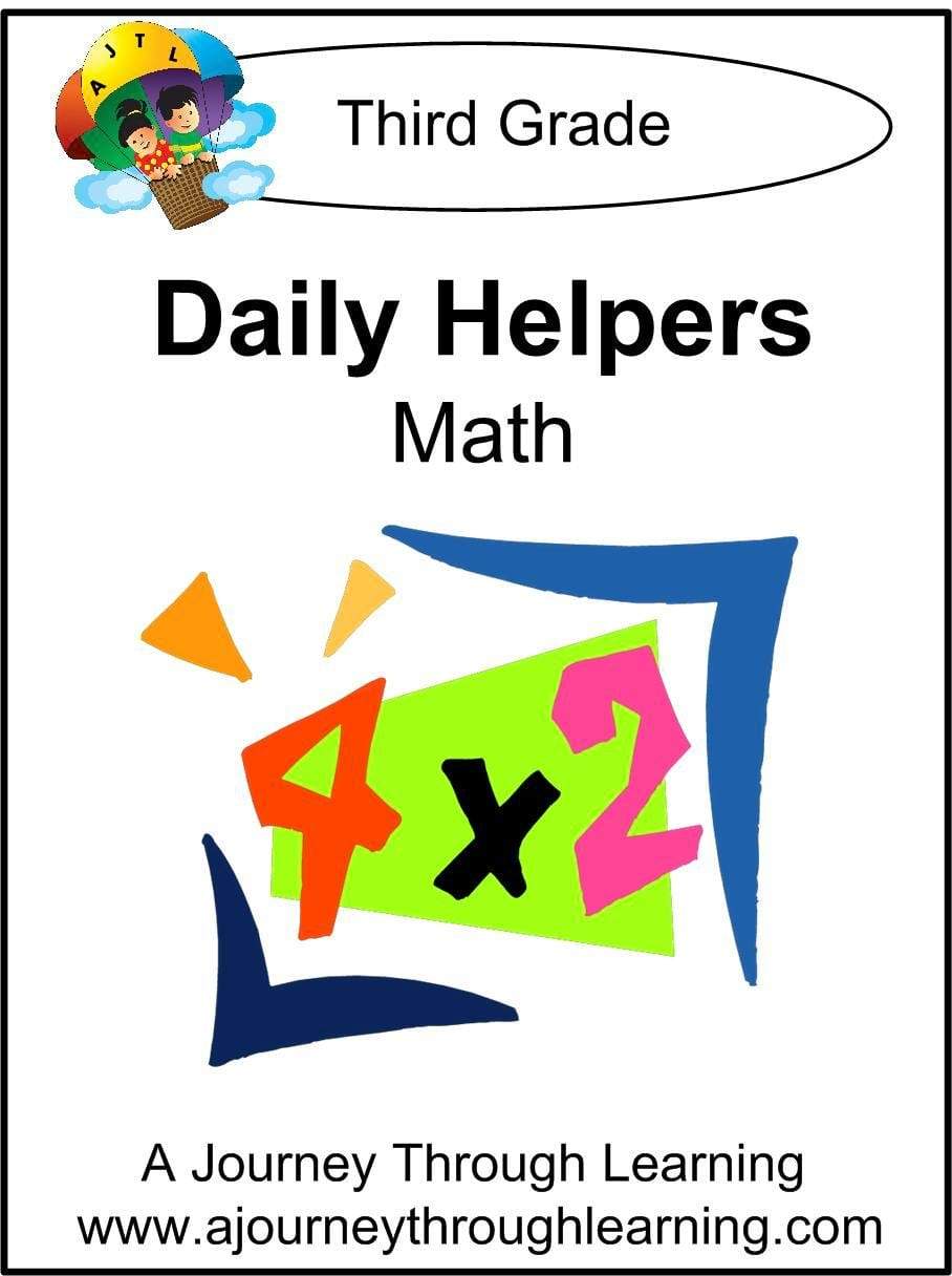 Daily Helper Grade 3 Math Lapbook - A Journey Through Learning Lapbooks 