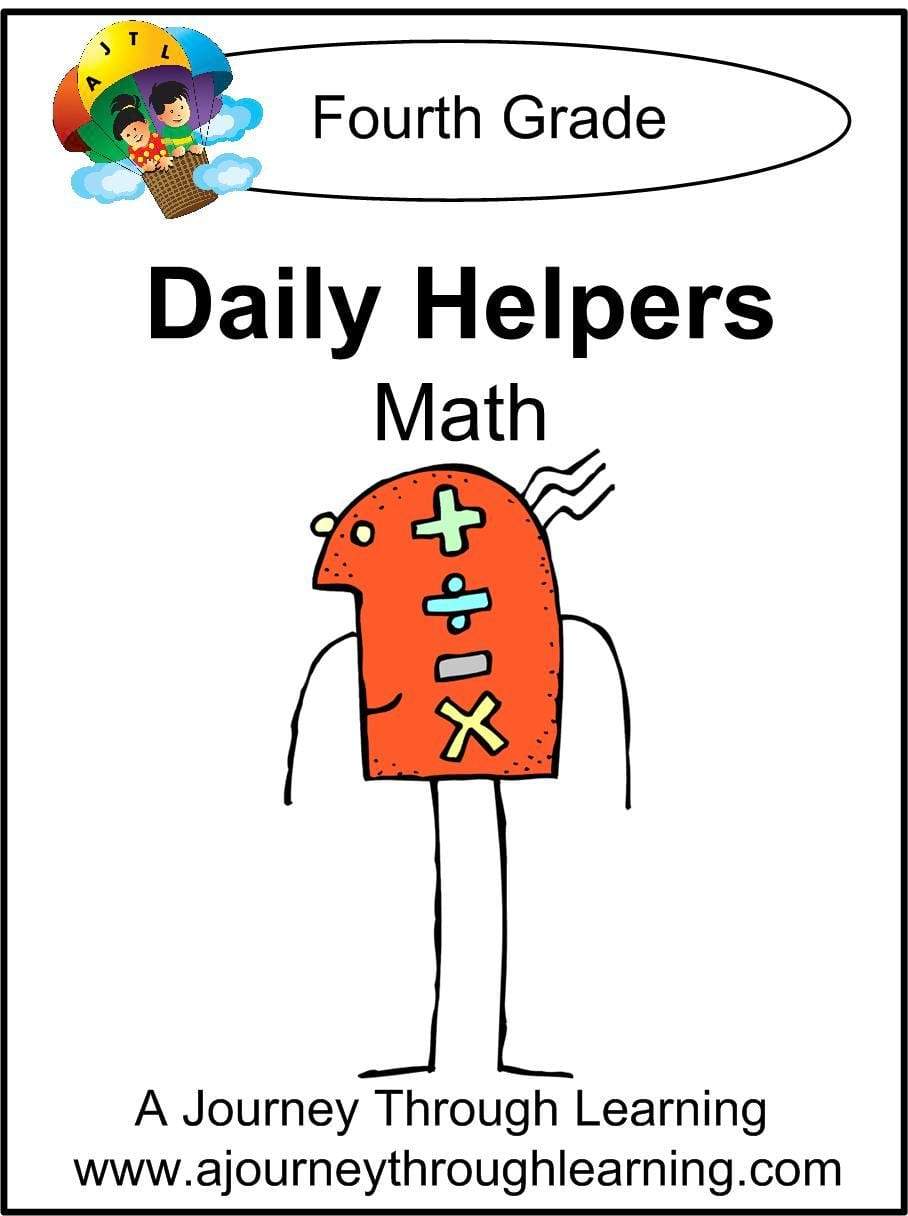 Daily Helper Grade 4 Math Lapbook - A Journey Through Learning Lapbooks 