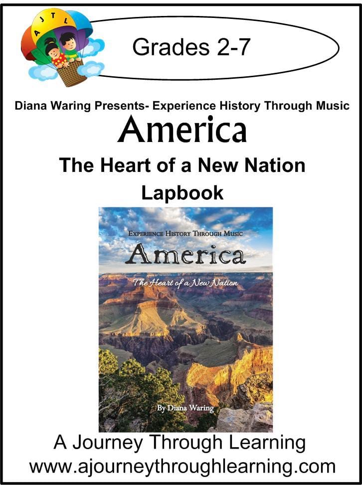 Diana Waring Presents-America The Heart of the New Nation Lapbook - A Journey Through Learning Lapbooks 