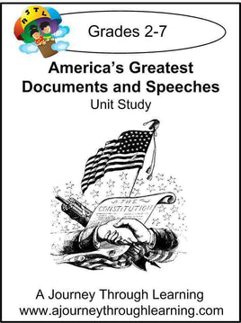 America's Greatest Documents and Speeches Unit Study - A Journey Through Learning Lapbooks 