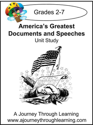 America's Greatest Documents and Speeches Unit Study - A Journey Through Learning Lapbooks 