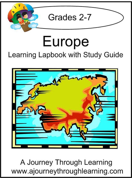 Europe Lapbook with Study Guide - A Journey Through Learning Lapbooks 
