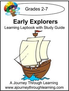 Early Explorers Lapbook with Study Guide - A Journey Through Learning Lapbooks 