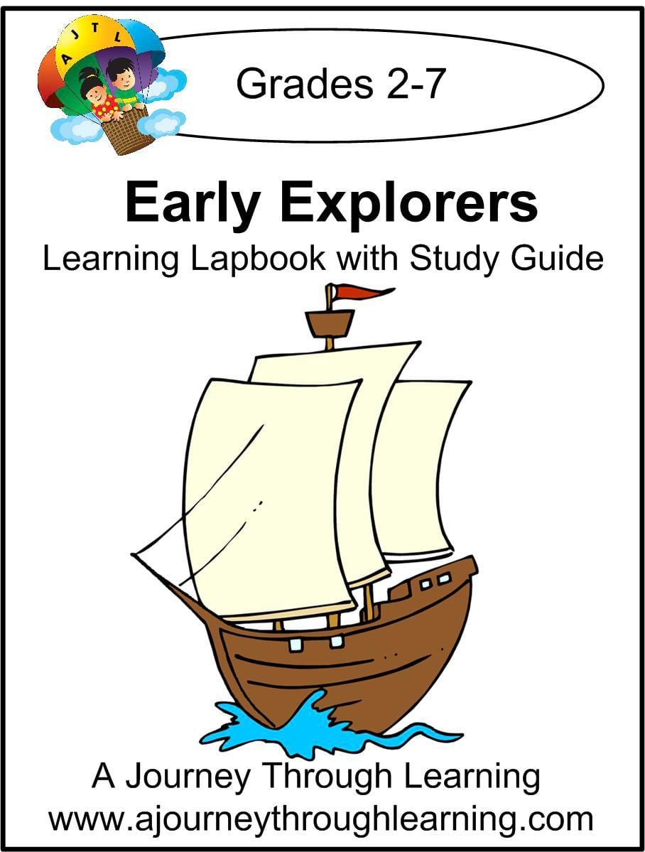 Early Explorers Lapbook with Study Guide - A Journey Through Learning Lapbooks 