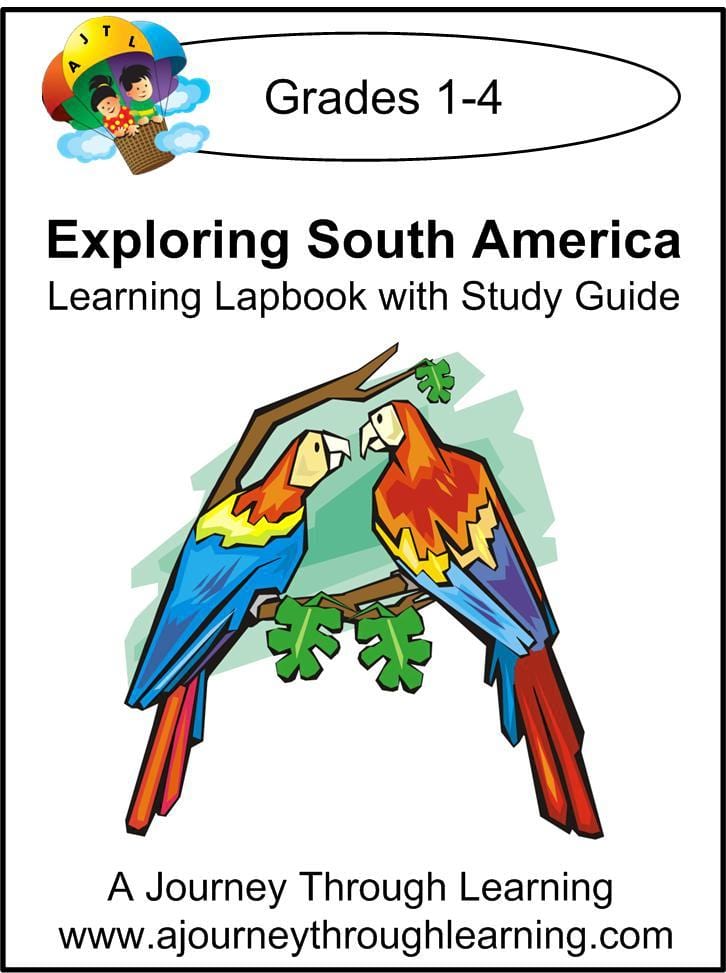 Exploring South America Lapbook with Study Guide - A Journey Through