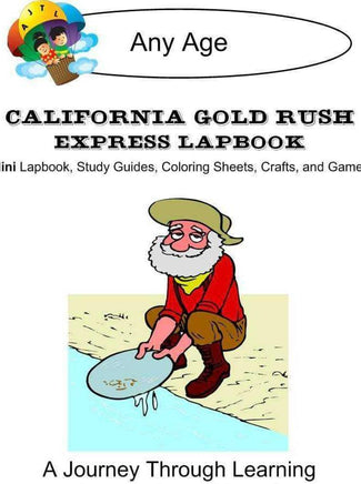California Gold Rush Express Lapbook - A Journey Through Learning Lapbooks 